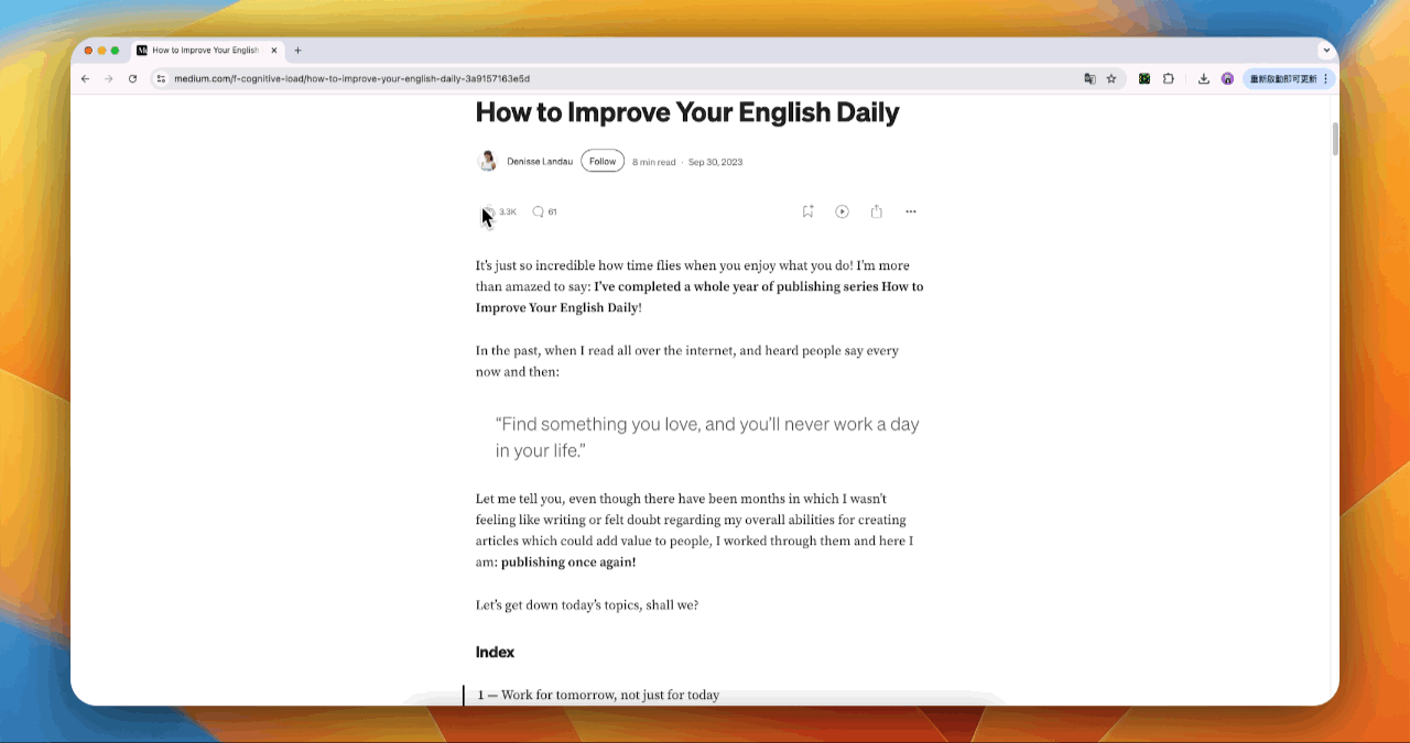 Select text example